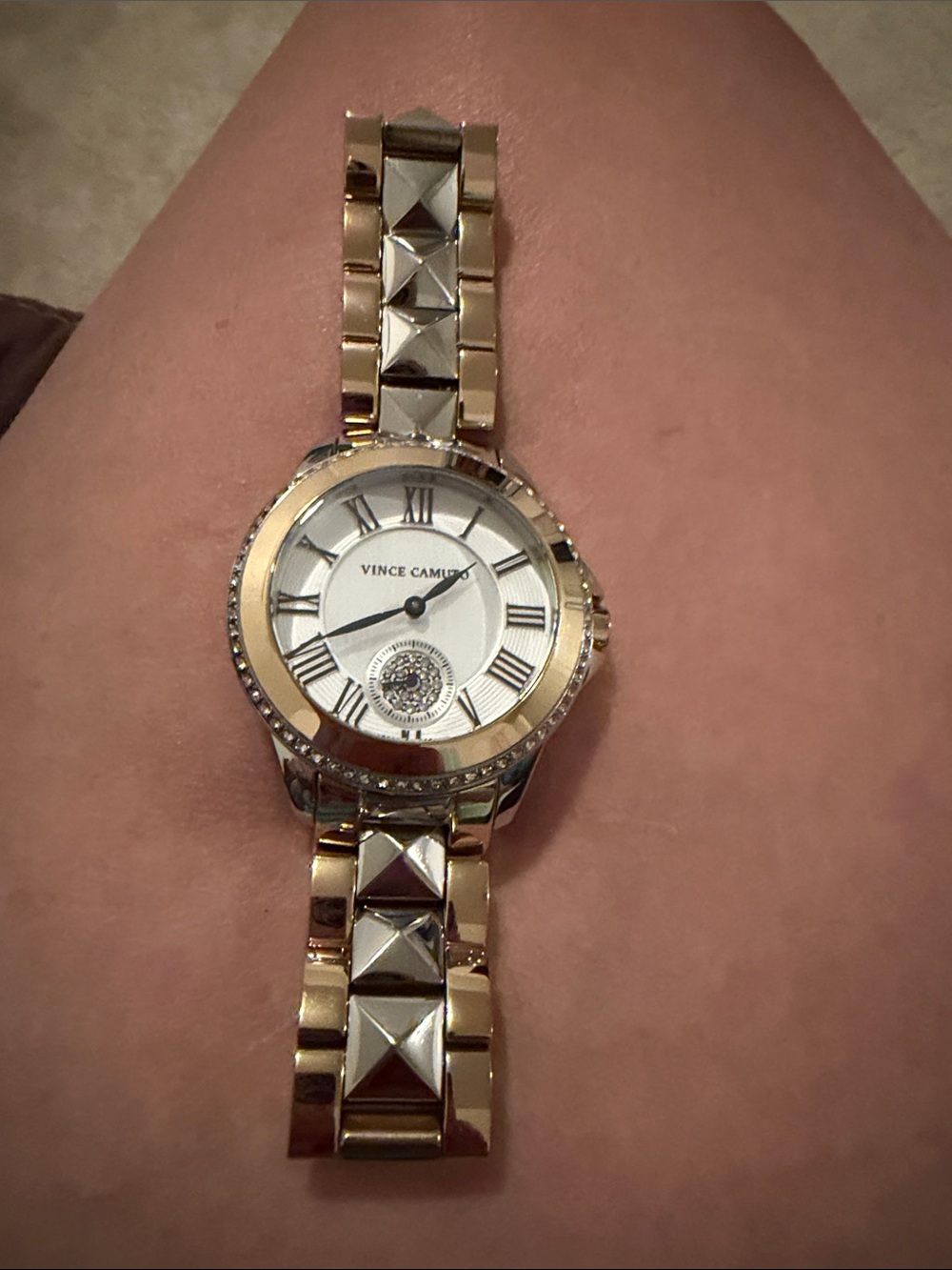 Vince Camuto Women's Two-Tone Gold and Silver Bracelet Watch